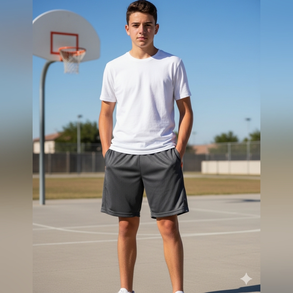 Athletic Works Boys Greystone Mesh Shorts Size 2XL (18)